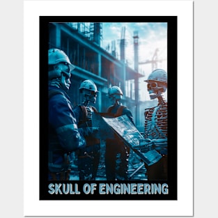 Skull of Engineering Posters and Art